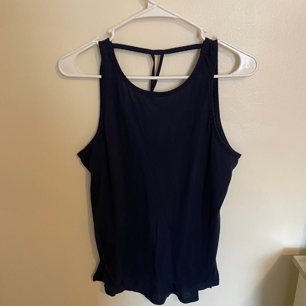 Open-back tank top